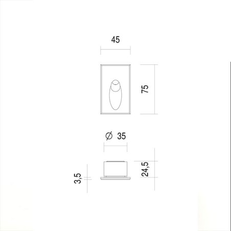 Ade Segnapasso da Incasso IP65