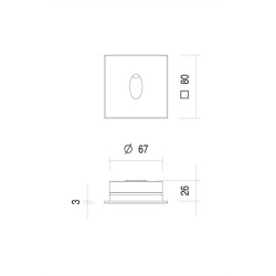 Dedalo recessed walkway