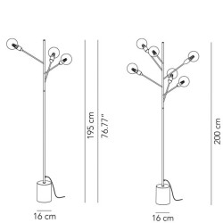 Modoluce Baobab Lampada da Terra