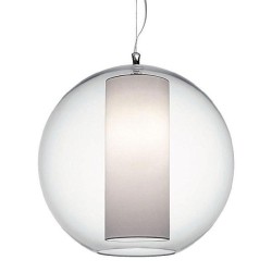 Modoluce Bolla Ellisse Cotone Lampada a Sospensione