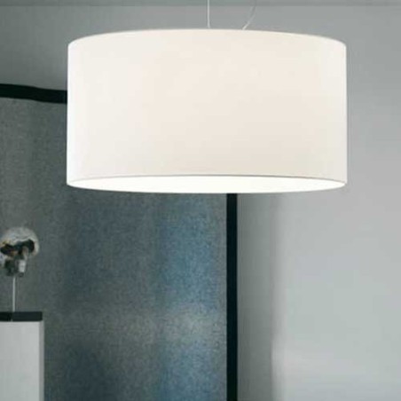 Modoluce Cilindro Lampada a Sospensione Cotone
