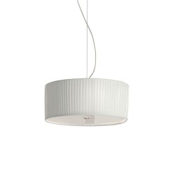 Modoluce Cilindro Lampada a Sospensione Plissè