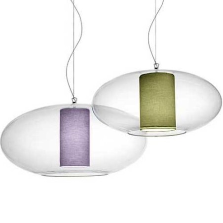 Modoluce Ellisse Grande Cotone Lampada a Sospensione