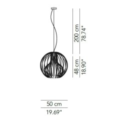 Modoluce Icaro Ball Mini Lampada a Sospensione