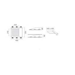 Belfiore 2416A Lampada da Incasso a Parete