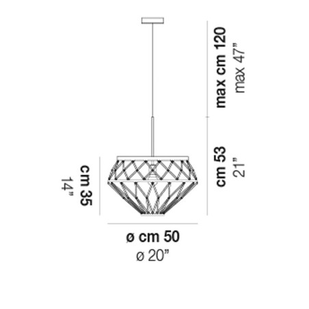 Vistosi Starnet Sp 3 Lampada a Sospensione