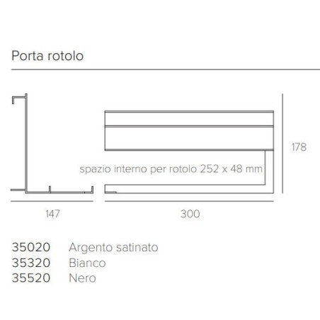 Letroh Nodo Accessorio Porta rotolo