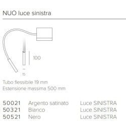 Letroh Nodo Nuo Luce Sinistra Lampada da Parete