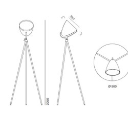 Pallucco Faro Nex Lampada da Terra