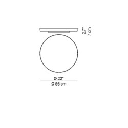 Luceplan Compendium Plate Lampada da Parete/Soffitto