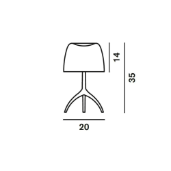 Foscarini Lumiere Piccola Lampada da Tavolo