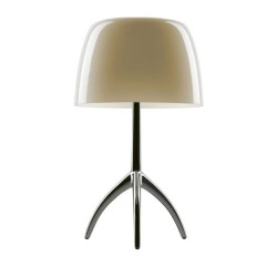 Foscarini Lumiere Piccola Con Dimmer Cromo Nero/Bianco Caldo Lampada da Tavolo Offerta