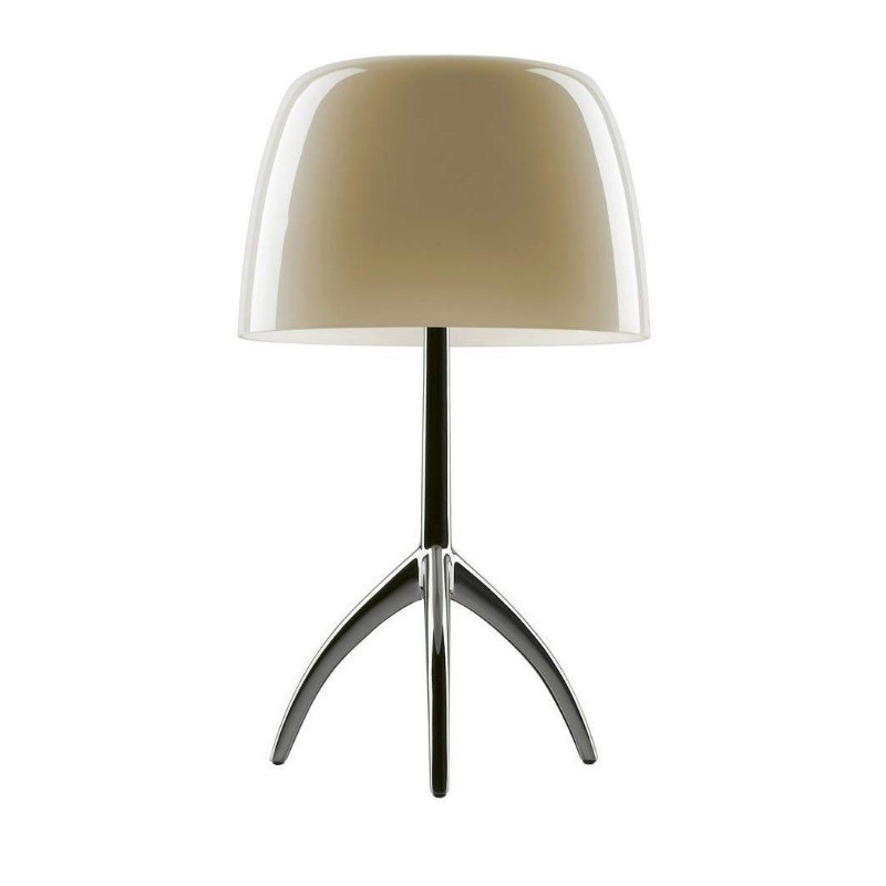 Foscarini Lumiere Piccola Con Dimmer Cromo Nero/Bianco Caldo Lampada da Tavolo Offerta Foscarini Lumiere Piccola Con Dimmer Cromo Nero/Bianco Caldo Lampada da Tavolo Offerta