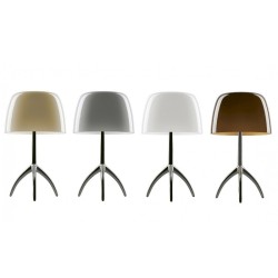 Foscarini Lumiere Piccola Con Dimmer Cromo Nero/Bianco Caldo Lampada da Tavolo Offerta