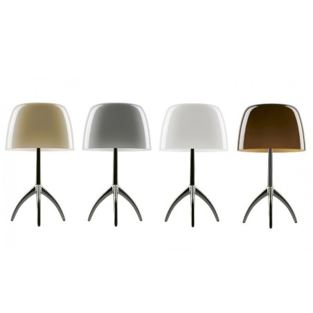 Foscarini Lumiere Piccola Con Dimmer Cromo Nero/Bianco Caldo Lampada da Tavolo Offerta