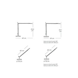 Fontana Arte Volèe Bianco Lampada da Tavolo Offerta