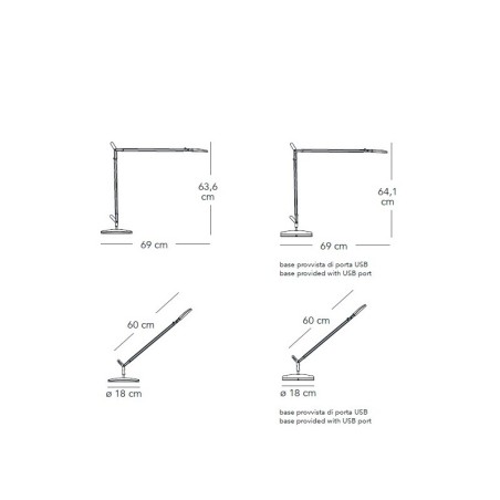 Fontana Arte Volèe Bianco Lampada da Tavolo Offerta