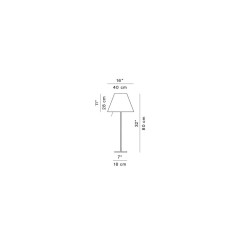 Luceplan Costanza D13if Alluminio e Nero Liquirizia Lampada da Tavolo Offerta