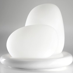 Lampada da tavolo Leucos Moai bianco offerta