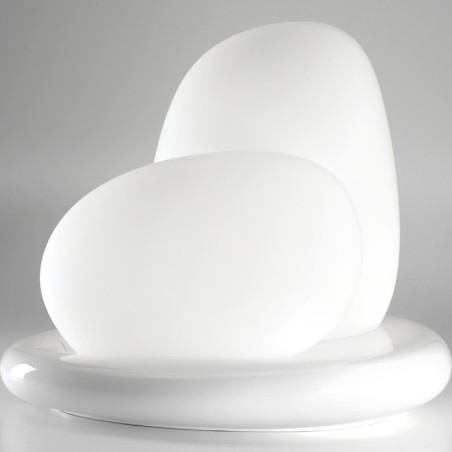 Lampada da tavolo Leucos Moai bianco offerta