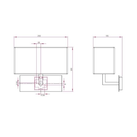 Lampada da parete Astro Park Lane Twin Bronzo Offerta