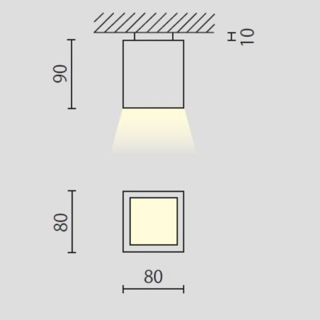 Lampada a soffitto Biffi EK Cubo Offerta