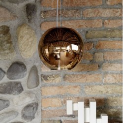 Lampada a sospensione Fontana Arte Globo di Luce Rosso Offerta