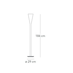 Fontana Arte Riluminator Lampada da Terra