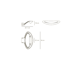 Mesmeri Halo wall lamp_C_Esclusa_Lampadina/e_NON_inclusa/e_Not_Included