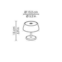 Ailati Sister Light Mini Lampada da Tavolo Ricaricabile