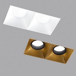 Aqlus Click  Faretto Quadro 2X senza Bordo