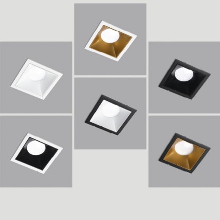 Aqlus Click  Faretto Quadro con  Bordo