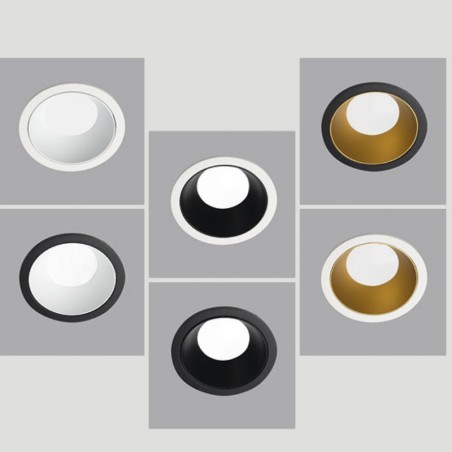 Aqlus Click  Faretto Tondo con  Bordo Bianco