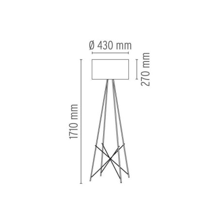 Flos Lampada da Terra Ray F2 Offerta