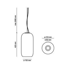 Artemide Gople Lampada a Sospensione