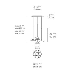 Artemide Lampada a Sospensione Orsa Cluster