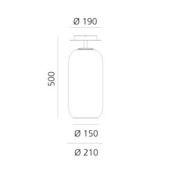 Artemide Gople Lampada da Soffitto
