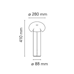 Flos Lampada da Tavolo Chiara T Grigio scuro Offerta