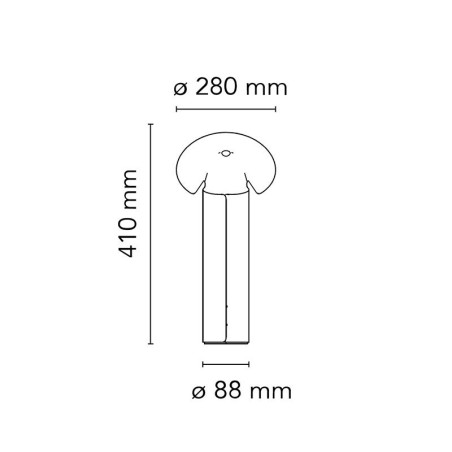 Flos Lampada da Tavolo Chiara T Grigio scuro Offerta