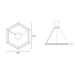 Olev Exagon Silence Green Lampada a Sospensione