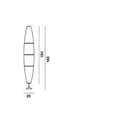 Foscarini Havana Lampada da Terra per Esterno