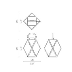 Contardi Muse Lantern Outdoor Battery Lampada a Batteria per Esterno