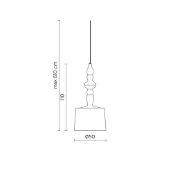 Karman Alibabig Lampada a Sospensione per Esterno