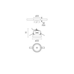 Flos Wan Downlight Faretto da Incasso a Soffitto
