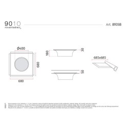 Belfiore 8935B Lampada da Incasso a Soffitto