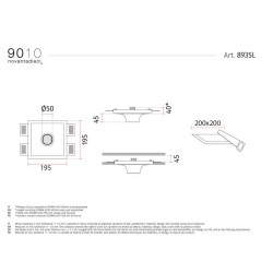 Belfiore 8935L Lampada da Incasso a Soffitto
