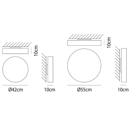 Sogno Wall/Ceiling lamp | ProfessioneLuce