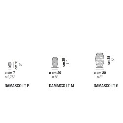 Vistosi Damasco LT P Lampada da Tavolo