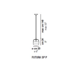 Vistosi Futura LED Lampada a Sospensione