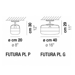 Vistosi Futura Lampada da Soffitto